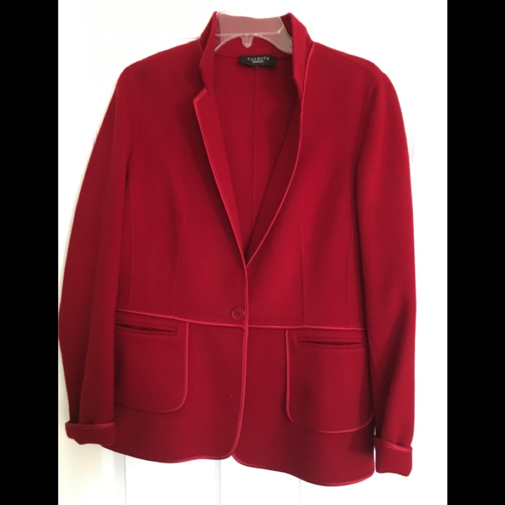 Red wool jacket